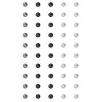 Crafts-Too Embellishment 50 Adhesive 5mm Dots Mixed Black