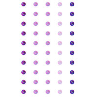 Crafts-Too Embellishment 50 Adhesive 5mm Dots Mixed Lilac