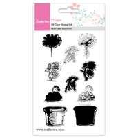 Crafts-Too 3D Clear Stamps Multi Layer Succulents