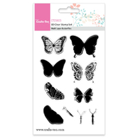 Crafts-Too 3D Clear Stamps Multi Layer Butterflies