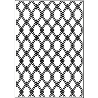 Crafts-Too Embossing Folder A4 Modern Lattice CTA4017