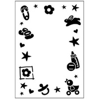 Crafts-Too Embossing Folder Baby Frame 4.25x5.5