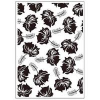 Crafts-Too Embossing Folder Tropical Flowers 4.25x5.5  