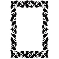 Crafts-Too Embossing Folder Berry Frame 4.25x5.5  