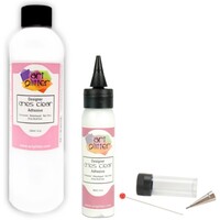 Art Glitter Designer Dries Clear Adhesive Bundle 240ml, 60ml, Metal Tip