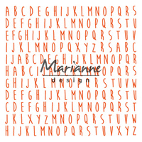 Marianne Design Embossing Folder 6x6 ABC DF3437