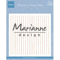 Marianne Design Embossing Folder 6x6 Marjoleine's Stripes DF3456