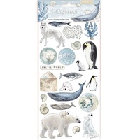 Stamperia Adhesive Chipboard 6x12 inch Arctic Antarctic
