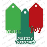 Impression Obsession Die Christmas Tags DIE223Z 