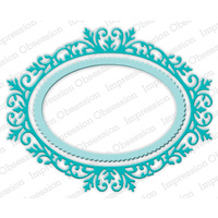 Impression Obsession Die Ornate Oval Frame DIE391ZZ 