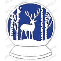 Impression Obsession Die Deer Snowglobe DIE472R 