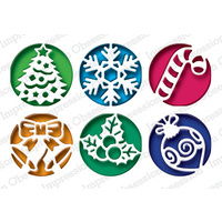 Impression Obsession Die Christmas Circle Cutouts DIE482X 