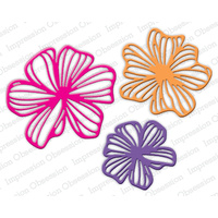 Impression Obsession Die Abstract Flowers DIE520ZZ 