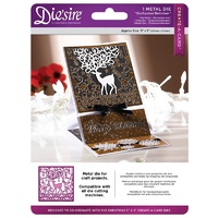 Crafter's Companion Die'sire Dies Create-A-Card 5x5 Christmas Collection Enchanted Reindeer