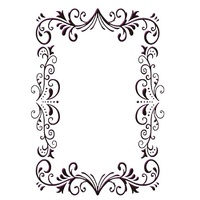 Ecstasy Crafts Embossing Folder - Elegant Frame Size 5 x 7
