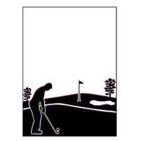Ecstasy Crafts Embossing Folder - Golfing Day Size 5 x 7