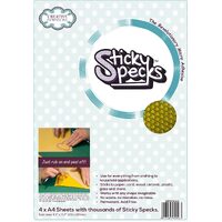 Sticky Specks Micro Adhesive A4 Sheets 4/Pkg