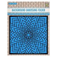 Nellie Snellen Embossing Folder Big Star 15cm x 15cm