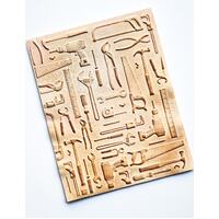 Memory Box 3D Embossing Folder 4.5x5.75 Toolshed