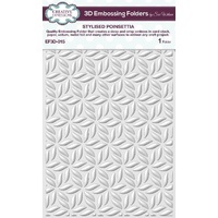 Sue Wilson 3D Embossing Folder 5.75 x 7.5 Stylised Poinsettia