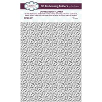 Sue Wilson 3D Embossing Folder 5.75 x 7.5 Coffee Bean Flower