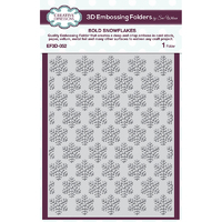 Sue Wilson 3D Embossing Folder 5.75 x 7.5 Bold Snowflakes