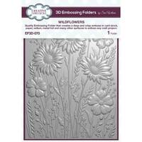 Creative Expressions Wildflowers 5 in x 7 in 3D Embossing Folder EF3D-070
