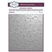 Creative Expressions Botanical Swirls 5 in x 7 in 3D Embossing Folder EF3D-071