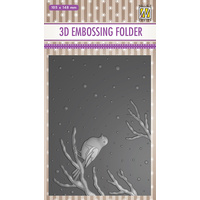 Nellie Snellen 3D Embossing Folder Bird on Branch EF3D016