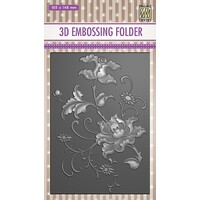 Nellie Snellen 3D Embossing Folder Exotic Flower EF3D027