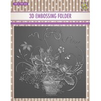 Nellie Snellen 3D Embossing Folder 6x6 Flower Bouquet EF3D030
