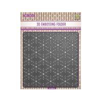 Nellie Snellen Background 3D Embossing Folder - Christmas Snowflakes - EF3D074
