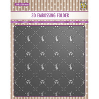 Nellie Snellen Background 3D Embossing Folder - Bunnies and Clovers - EF3D086