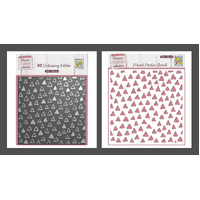 Nellie’s Choice 3D Embossing Folder and Stencil Bundle - Triangles