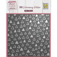 Nellie’s Choice 3D Embossing Folder - Triangles - EF3D088
