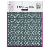Nellie’s Choice 3D Embossing Folder - Origami Triangles - EF3D091