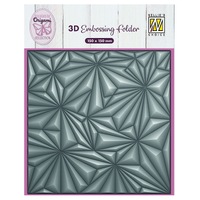 Nellie’s Choice 3D Embossing Folder - Origami Stars - EF3D092