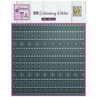 Nellie’s Choice 3D Embossing Folder - Scandinavian Christmas - EF3D095