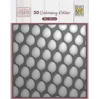 Nellie’s Choice 3D Embossing Folder - Background Balloons - EF3D115