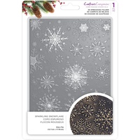 Crafter's Companion 3D Embossing Folder 5X7 Sparkling Snowflake