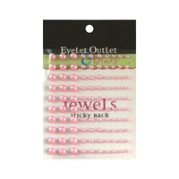 Eyelet Outlet Adhesive Pearls Multi-Size 100/Pkg Pink