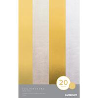 Kaisercraft Foil Paper Pad Gold and Silver 20 Sheets