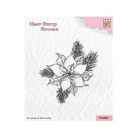 Nellie Snellen Flower Stamp - Poinsettia - FLO033