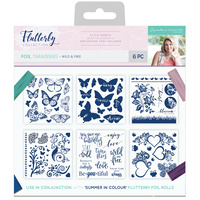 Sara Signature Collection Flutterby 6x6 Foil Transfers - Wild & Free