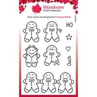 Woodware Clear Singles Tiny Gingerbread Man 3 x 4 in Stamp FRM064