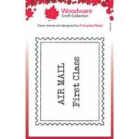 Woodware Clear Singles 3” x 4” Stamp - Empty Postage Stamp - FRM078