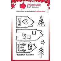 Woodware Clear Singles 3” x 4” Stamp - Nordic Houses - FRM085