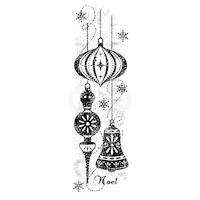 Woodware Clear Stamps Sparkly Baubles 8in x 2.6in
