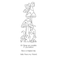 Woodware Clear Stamps Magical Mushroom