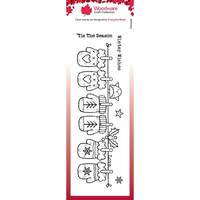 Woodware Clear Singles 8” x 2.6” Stamp - Winter Mittens - FRS426